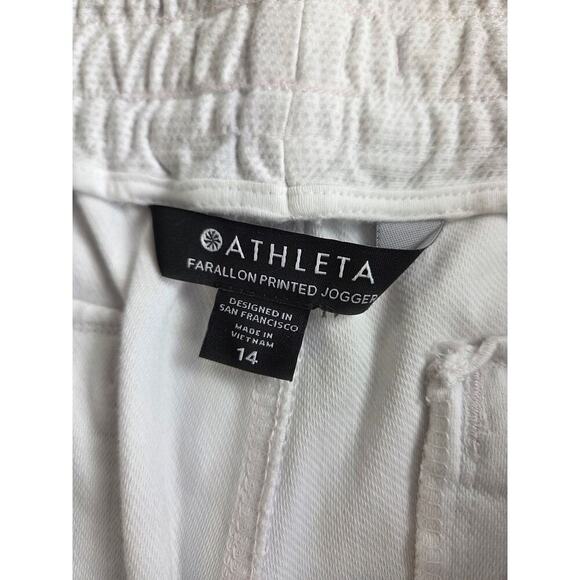 ATHLETA Farallon Jogger Pants in Birch Grey Size 14 Cotton Drawstring - Picture 6 of 8